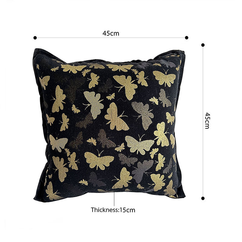 Start2Finish SOGA vintage butterfly throw pillow with covers, 17.7 inches, decorative home accent with butterfly design.