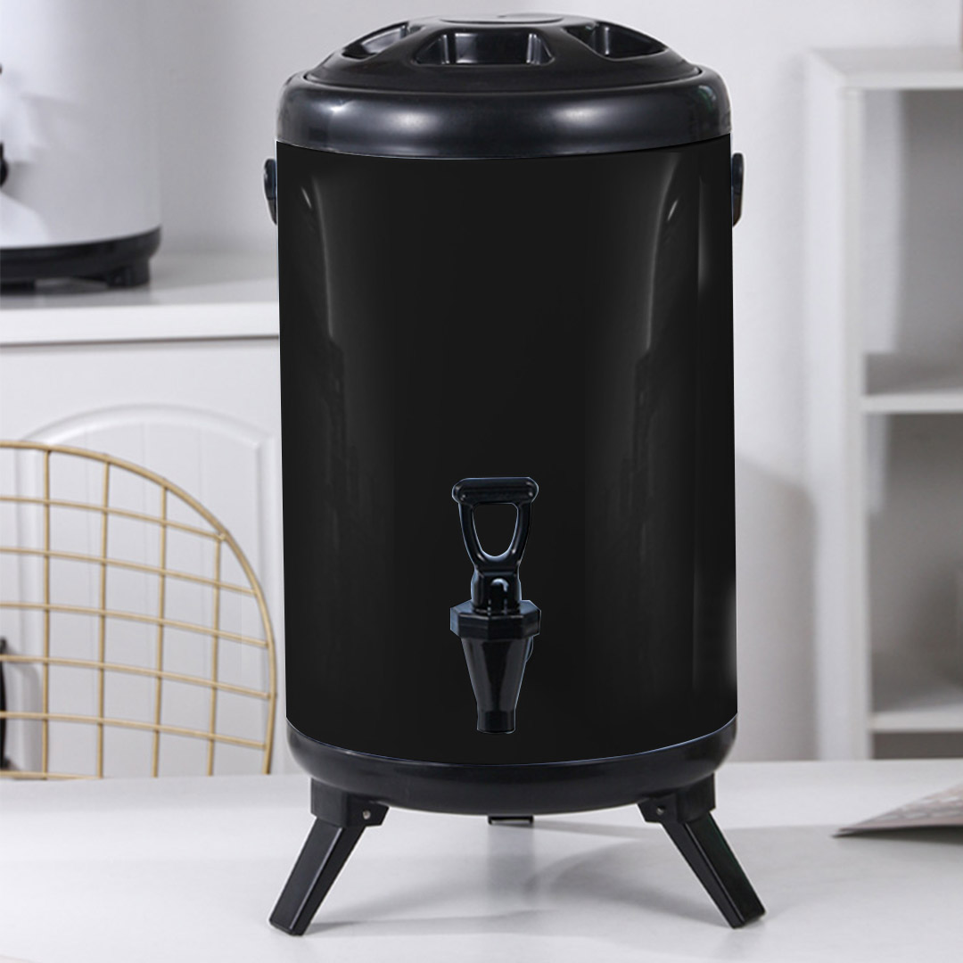 Start2Finish SOGA 8x stainless steel milk tea barrel for home use, 2.64-gallon capacity with a sleek, durable design