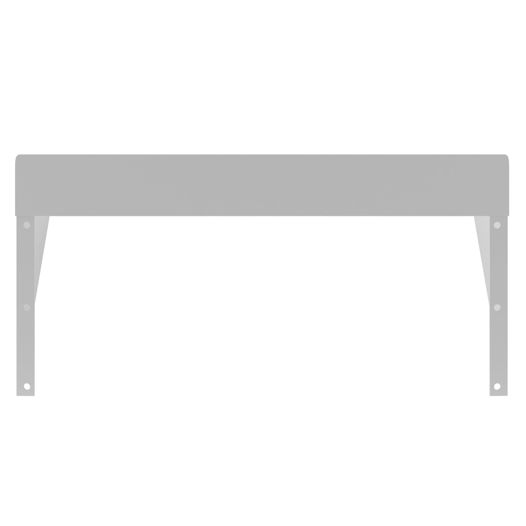 Violet Blackhaw 12x24-inch 18-gauge stainless steel heavy-duty wall shelf for food and beverage storage in commercial kitchens
