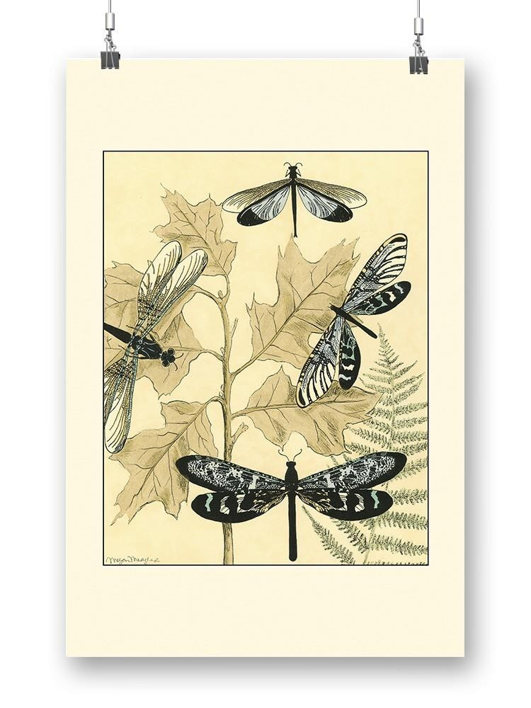 Spa Dragonflies in Nature wall art by Megan Meagher Designs, featuring colorful dragonflies and natural scenery for home decor.
