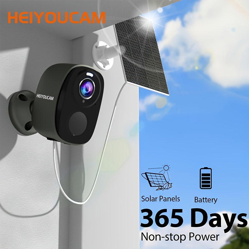 2-Pack 3MP Wireless Solar Outdoor Security Cameras