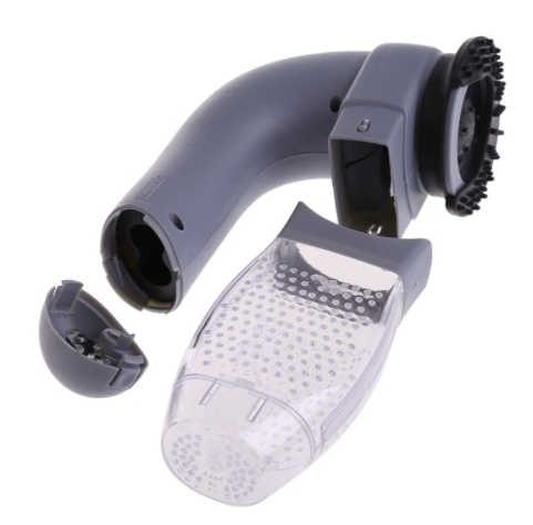 Maroon Asteria electric pet hair cleaning brush with portable design and massage features for pet grooming and hair removal.