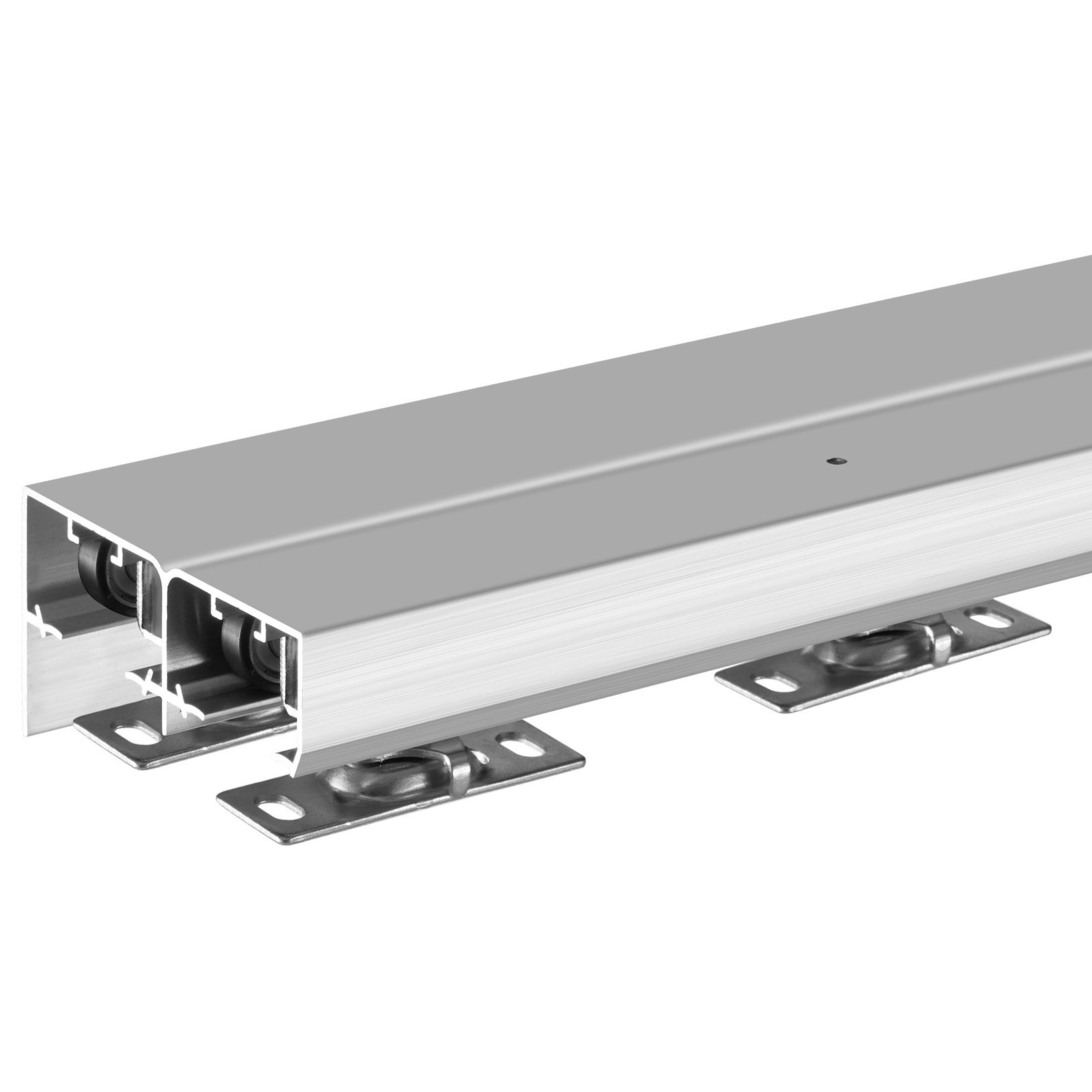 Start2Finish VEVOR bypass door hardware kit for 6ft sliding closet doors, includes aluminum alloy track and rollers for 2-door system.