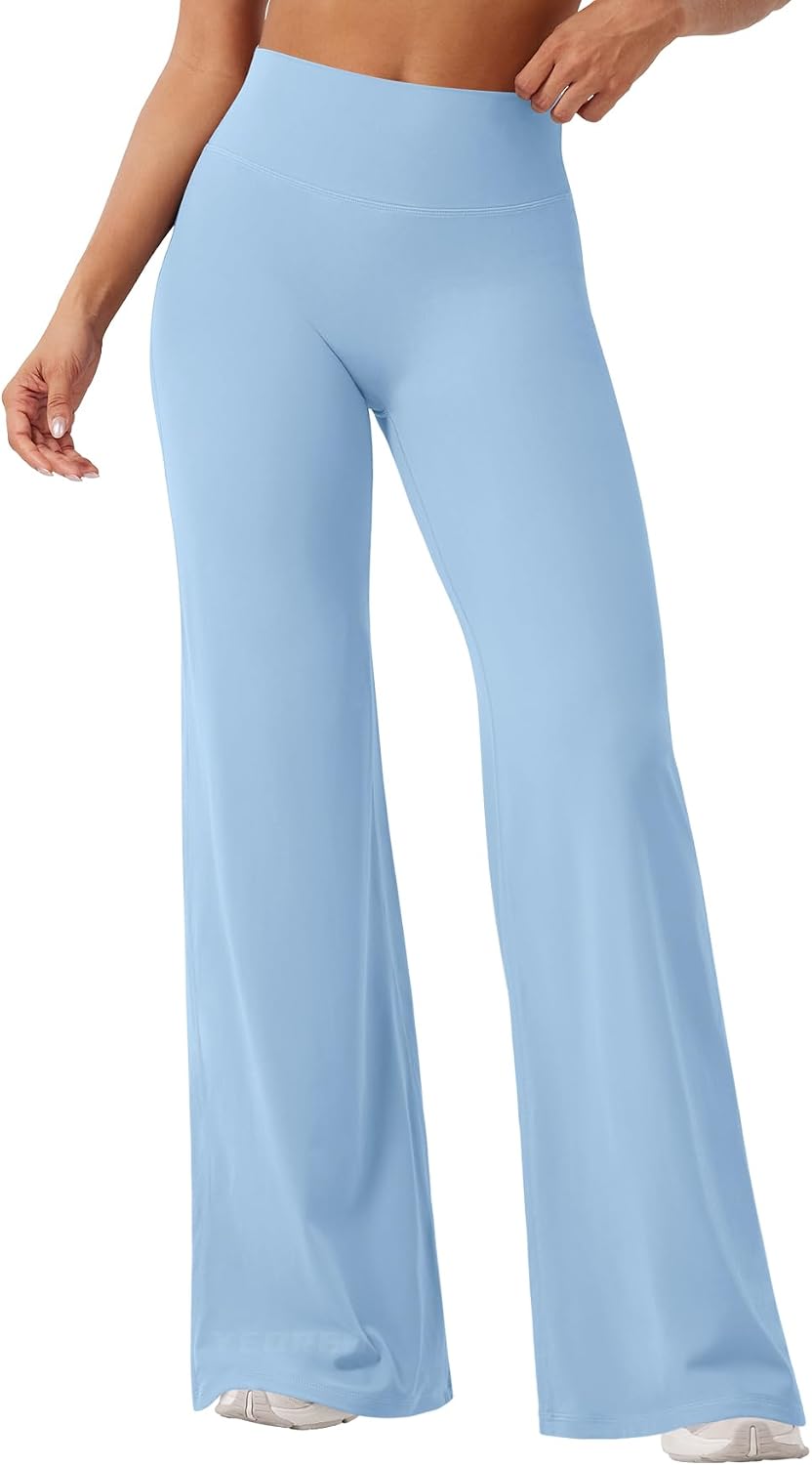 YEOREO Ease Workout Leggings Womens Straight Leggings Eddiy Gym Yoga Pants | 29"/31.5"/33"/35",No Front Seam,High Waist,Buttery,Booty Lifting,Wide Leg
