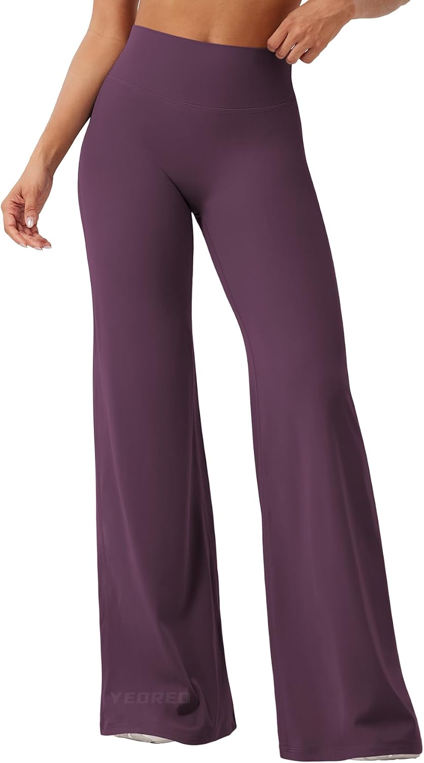 YEOREO Ease Workout Leggings Womens Straight Leggings Eddiy Gym Yoga Pants | 29"/31.5"/33"/35",No Front Seam,High Waist,Buttery,Booty Lifting,Wide Leg