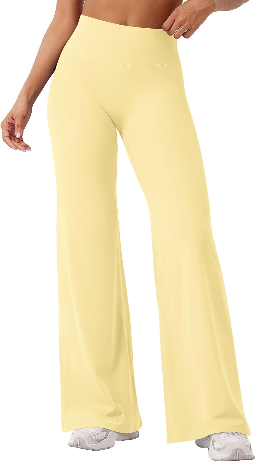 YEOREO Ease Workout Leggings Womens Straight Leggings Eddiy Gym Yoga Pants | 29"/31.5"/33"/35",No Front Seam,High Waist,Buttery,Booty Lifting,Wide Leg
