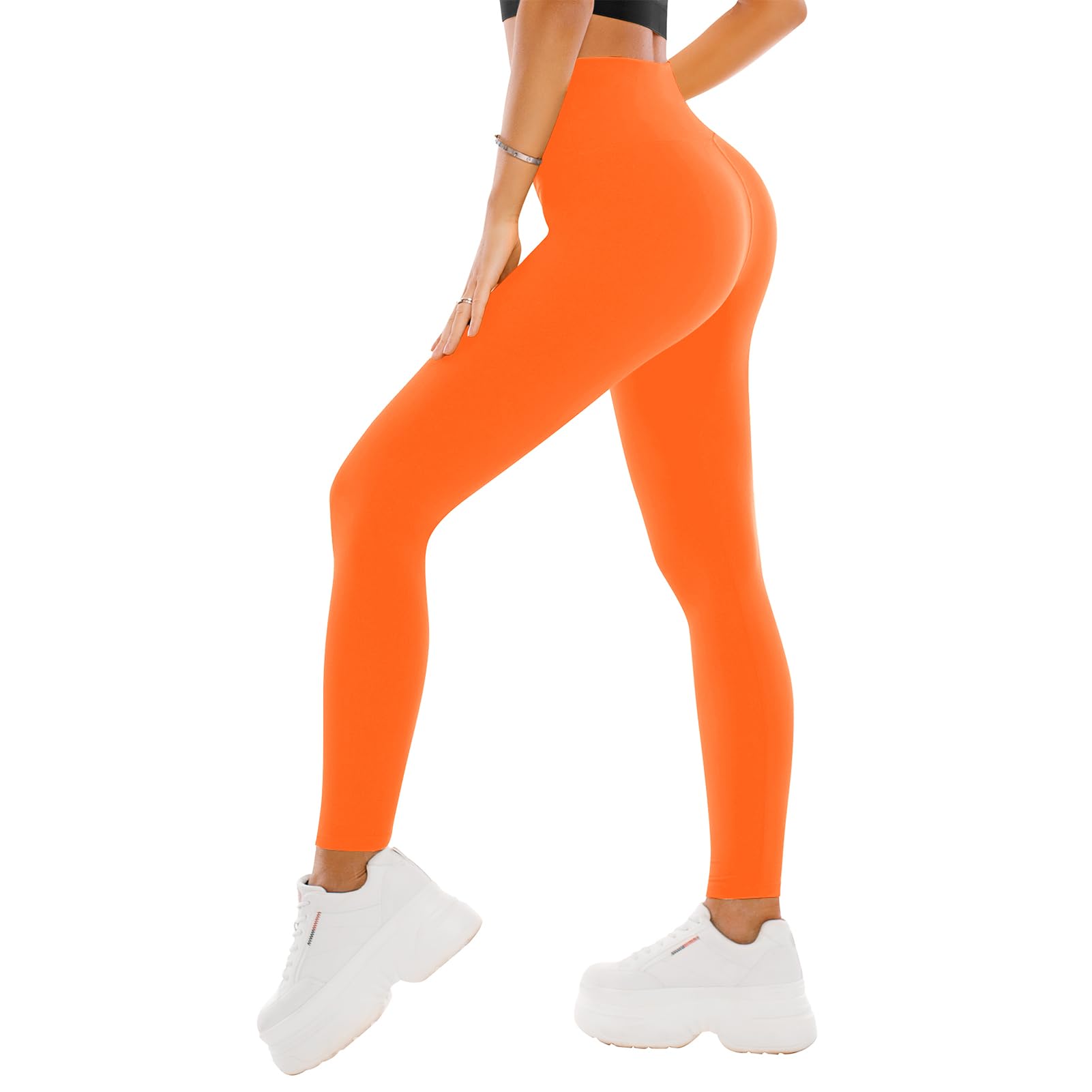 SINOPHANT High Waisted Leggings for Women - Full Length Capri Buttery Soft Yoga Pants for Workout Athletic