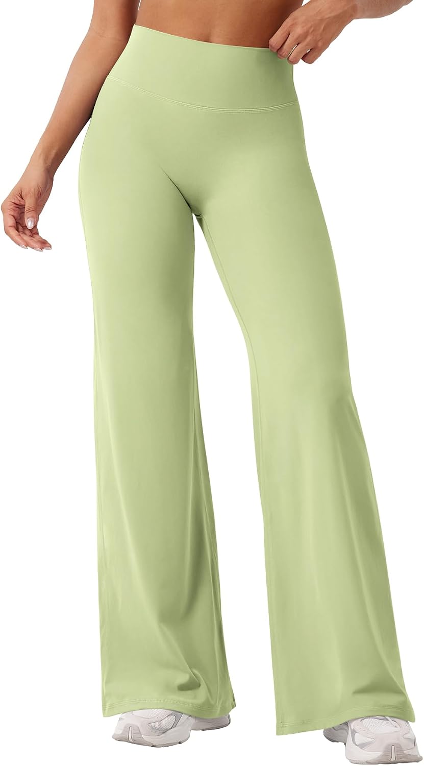 YEOREO Ease Workout Leggings Womens Straight Leggings Eddiy Gym Yoga Pants | 29"/31.5"/33"/35",No Front Seam,High Waist,Buttery,Booty Lifting,Wide Leg