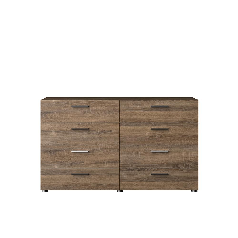 Austin 8-drawer double dresser in Truffle Oak finish by Start2Finish, showing sleek wood grain and spacious storage drawers.