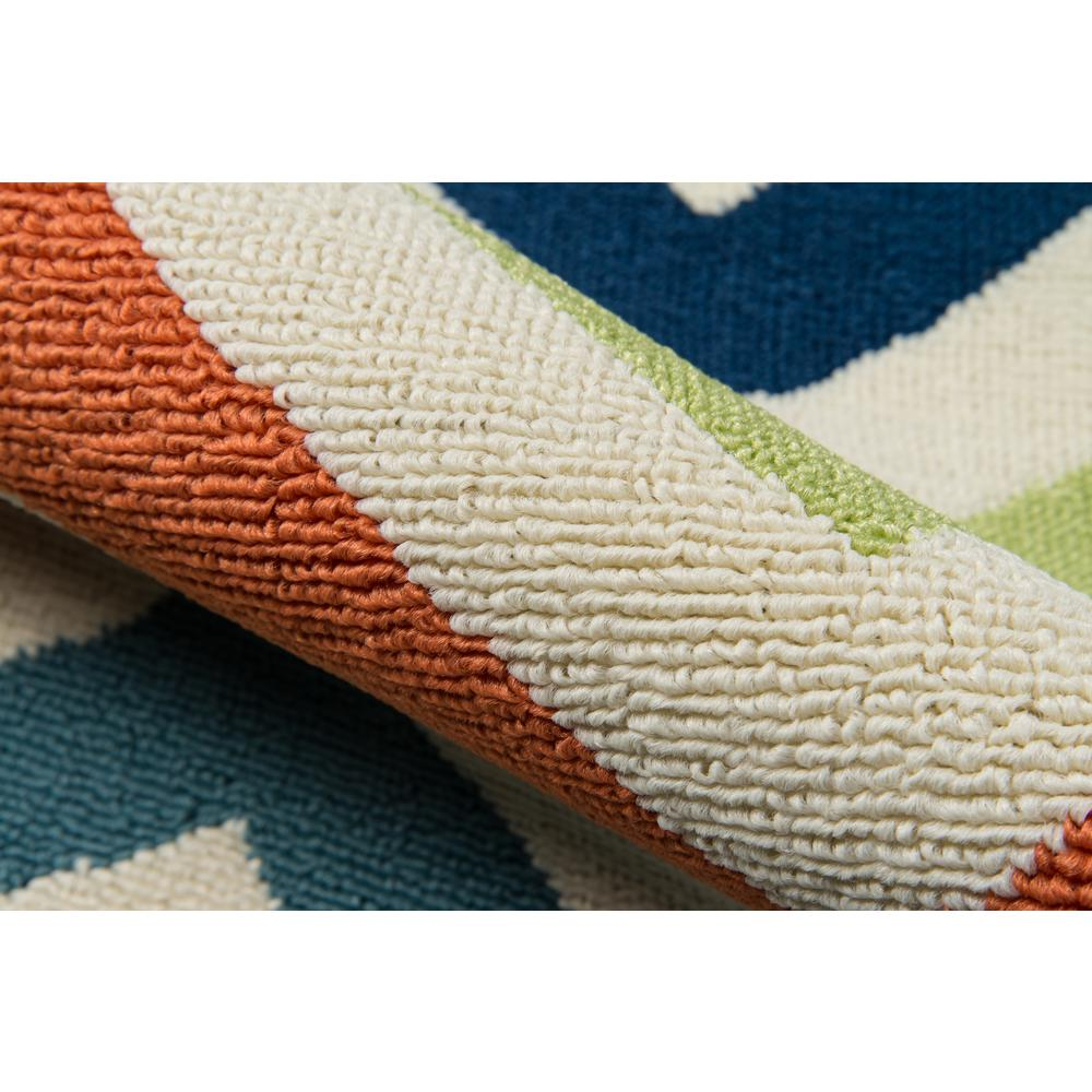 Start2Finish contemporary rectangle area rug in multi-color with geometric patterns, measuring 6&