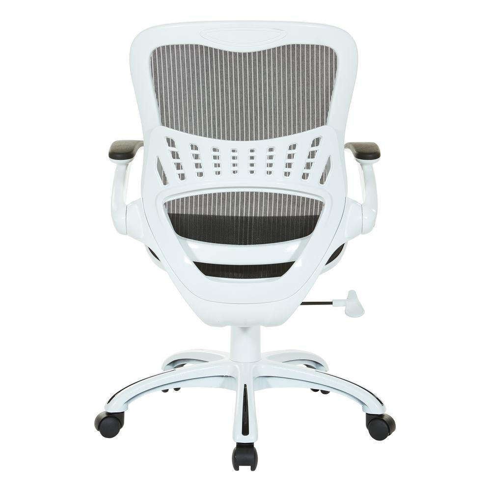 Start2Finish Riley office chair with black mesh backrest and cushioned seat, ergonomic furniture for home or office use.