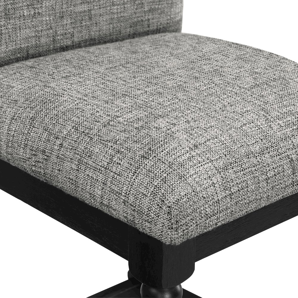 Start2Finish Eliza 26-inch spindle counter stool with wooden legs and round seat, ideal for kitchen or bar area.