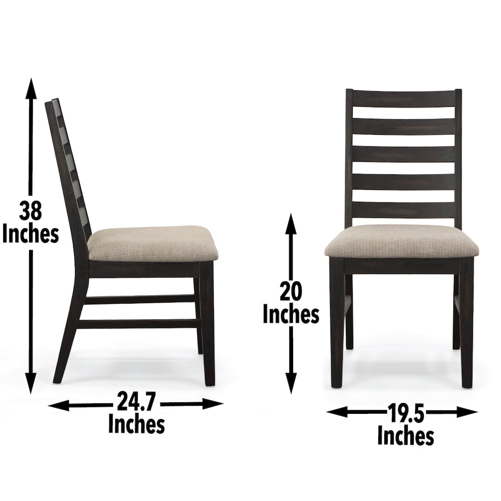 Start2Finish Harington Side Chair Set of Two, modern wood furniture with sleek design and comfortable seating.