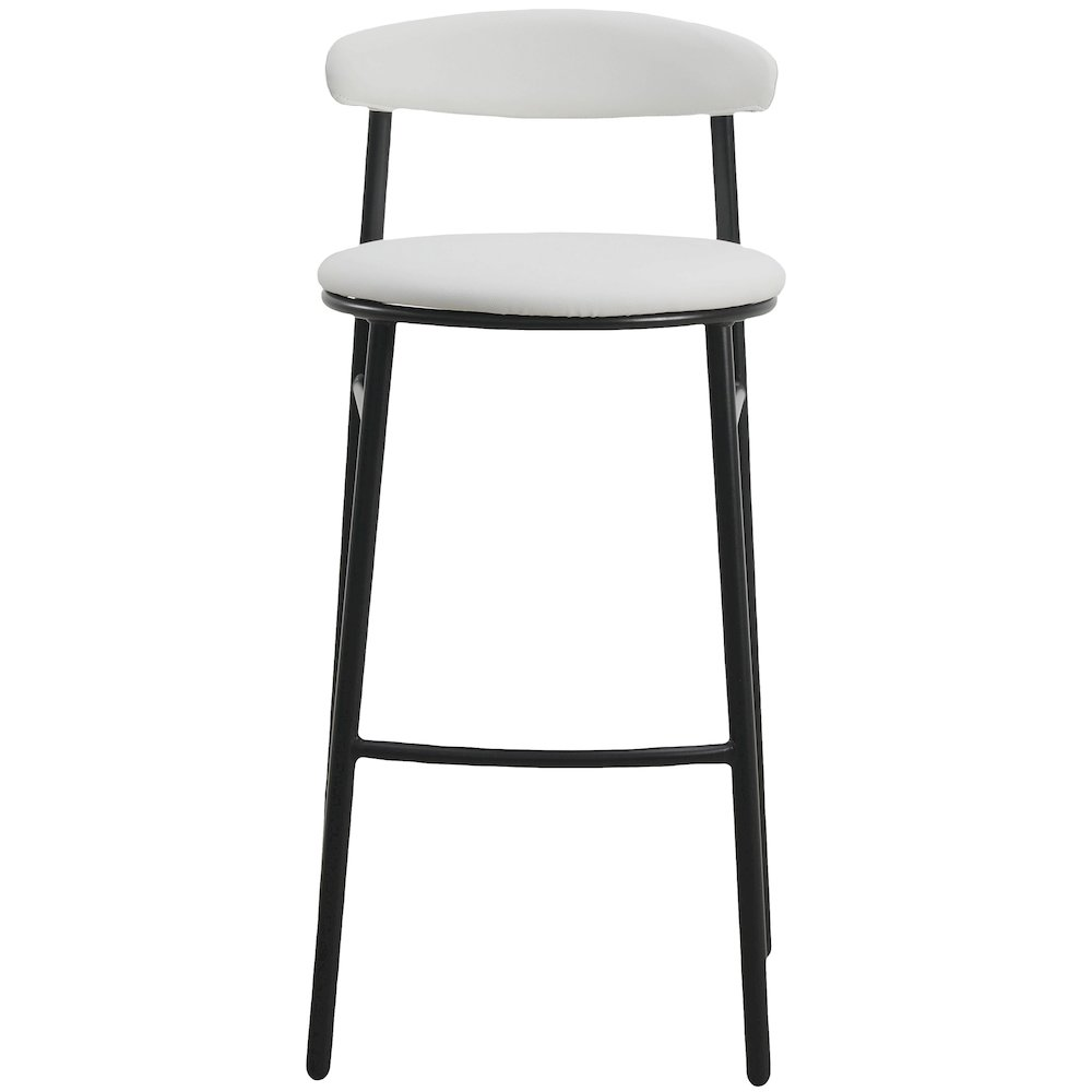 Set of two grey modern bar stools from the Lume Collection by Start2Finish, featuring sleek design and sturdy metal legs.