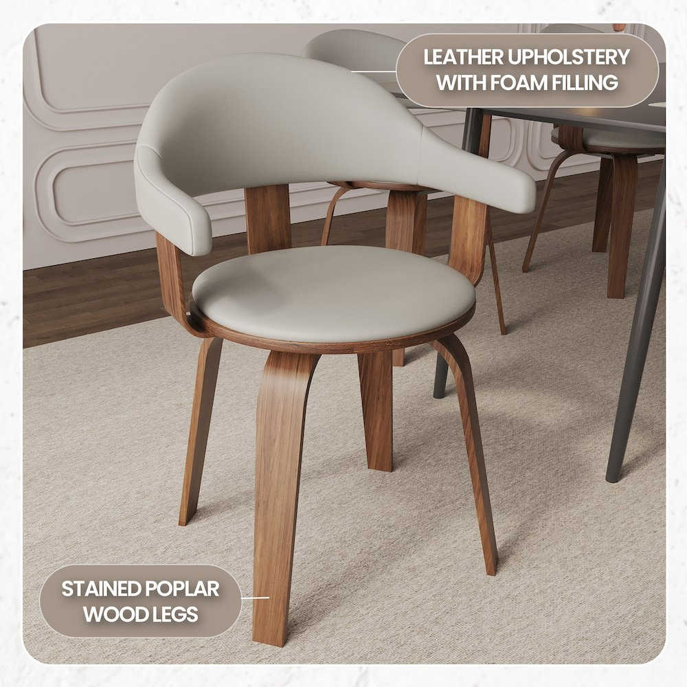 Modern wooden dining chair by Start2Finish with a sleek design, featuring a polished wood finish and comfortable seating.