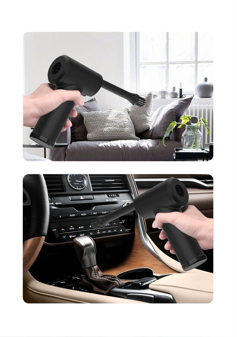 Maroon Asteria portable electric wireless dust blower for car and home cleaning, with a compact handheld design.