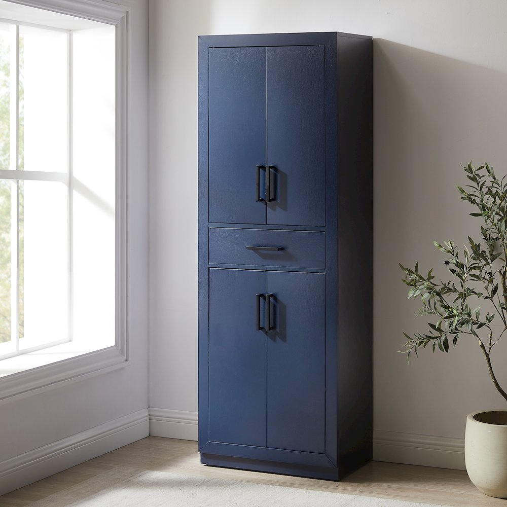 Start2Finish Isla kitchen storage pantry furniture with adjustable shelves and spacious interior for organized pantry storage.