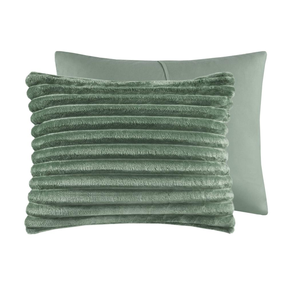 Start2Finish 3-piece corded plush comforter bedding set with soft, textured fabric and matching pillow shams on a neatly made bed.