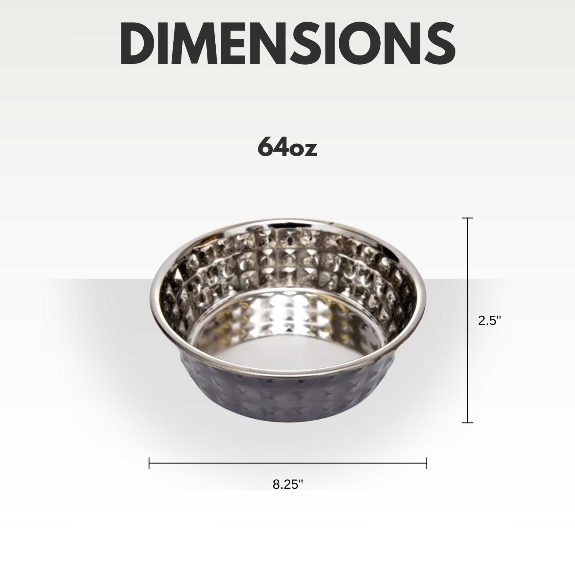 Set of two hammered stainless steel dog bowls in black pearl finish, durable pet supplies by Start2Finish for feeding pets.