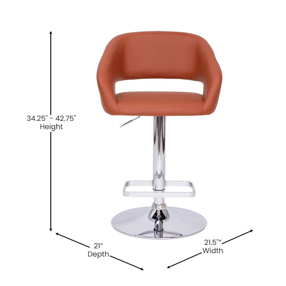 Contemporary adjustable swivel bar stool by Start2Finish with a sleek modern design and cushioned seat for comfortable seating.