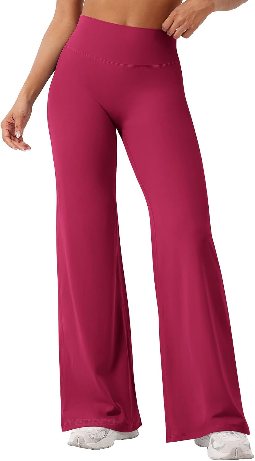 YEOREO Ease Workout Leggings Womens Straight Leggings Eddiy Gym Yoga Pants | 29"/31.5"/33"/35",No Front Seam,High Waist,Buttery,Booty Lifting,Wide Leg