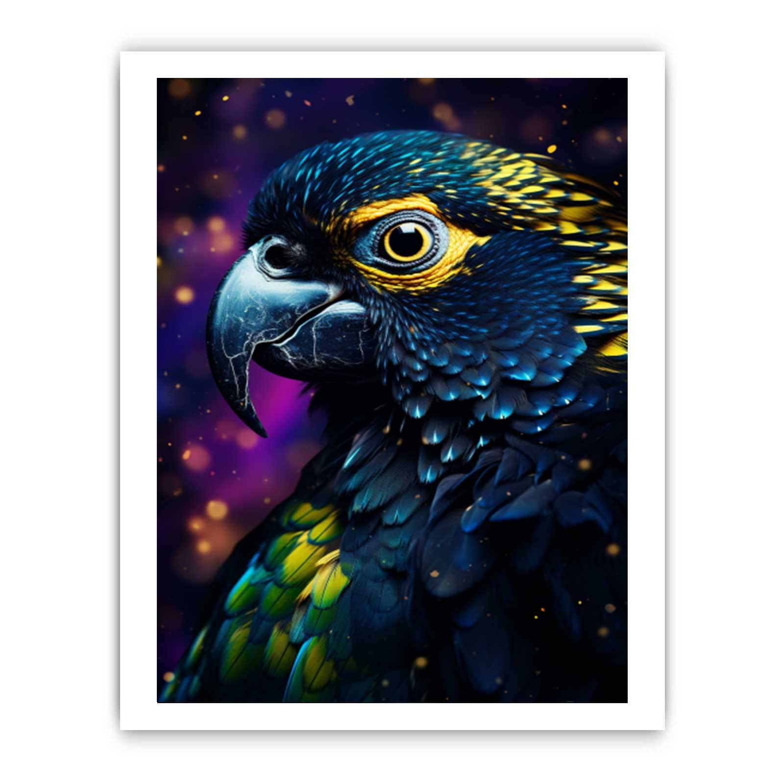 Start2Finish Cockatoo canvas art print featuring a vibrant, detailed image of a cockatoo bird for home decor.