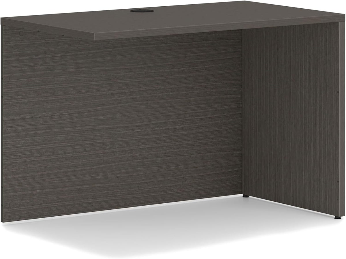 MOD L Shaped Desk Slate Teak Workstation Module Pro Plus