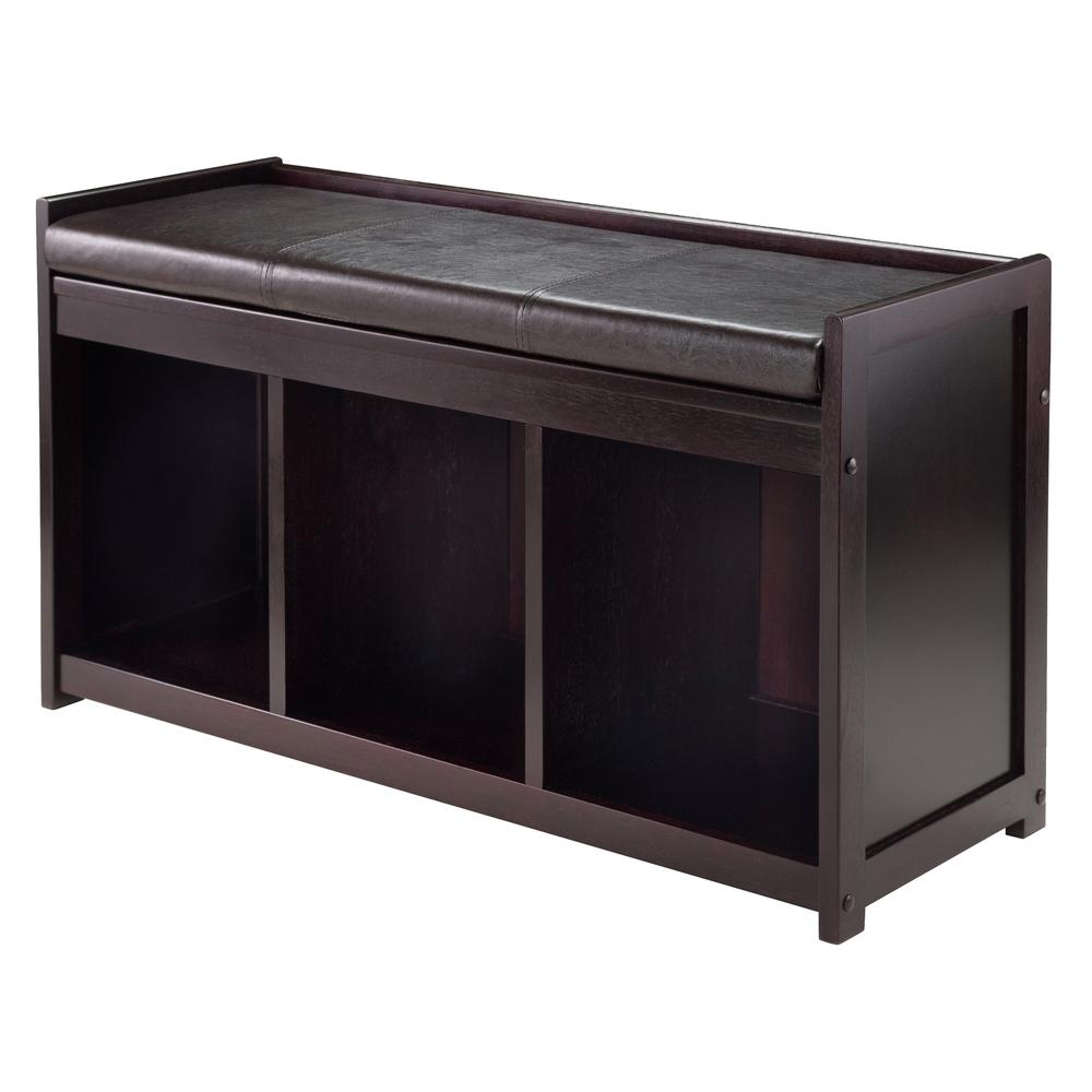 Start2Finish Addison 2-Piece Storage Bench with cushioned seat, wooden legs, and spacious interior for versatile home organization.