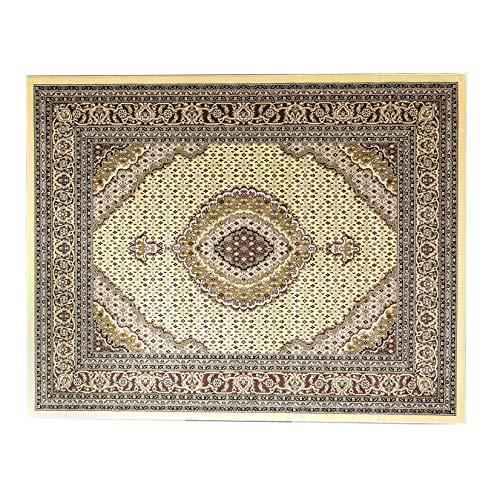 Start2Finish Persian Treasures Mahi Tabriz Cream rug featuring intricate patterns in beige and cream, traditional Persian design.