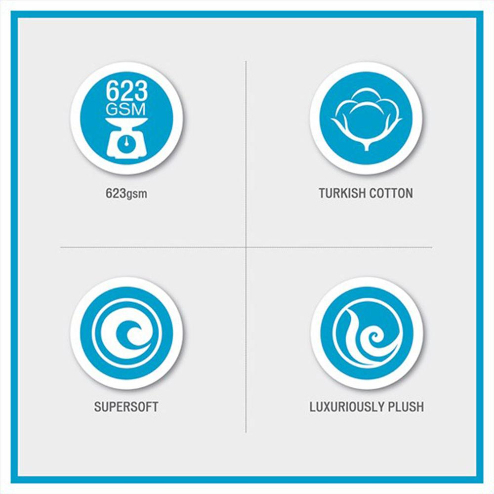 Start2Finish cotton 6-piece bath towel set featuring soft, absorbent towels in neutral colors, displayed folded and stacked.
