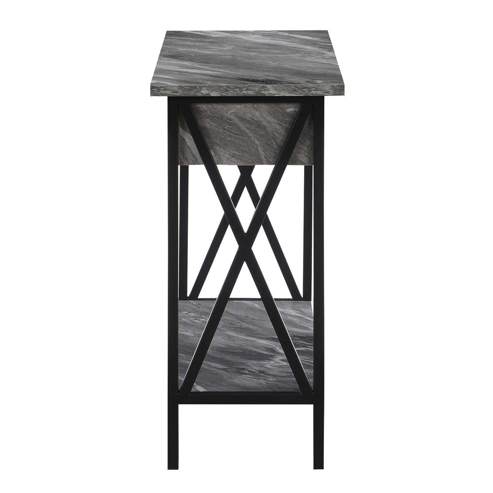 Start2Finish Tucson flip top end table with built-in charging station, featuring sleek design and convenient power outlets.