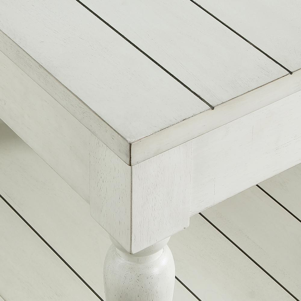 Start2Finish Hemingway end table with wooden top and metal legs, modern living room accent furniture.
