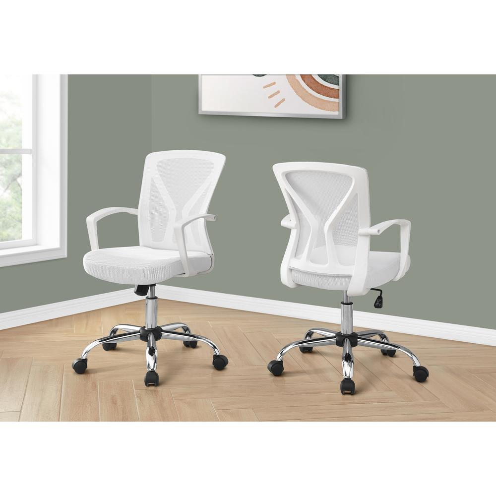 Start2Finish ergonomic office chair with adjustable height, swivel base, armrests, and cushioned seat for comfortable computer work.