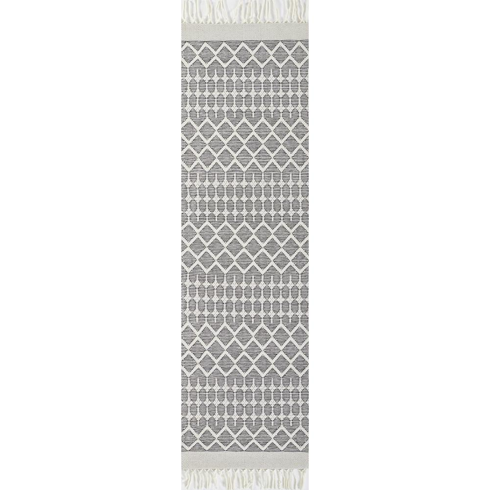 Start2Finish black rectangle area rug, 5&