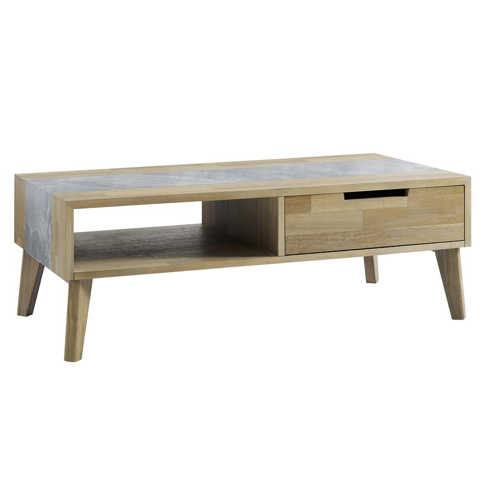 Calgary Sintered Stone Coffee Table by Start2Finish showing a sleek, modern design with a smooth stone surface and sturdy base.
