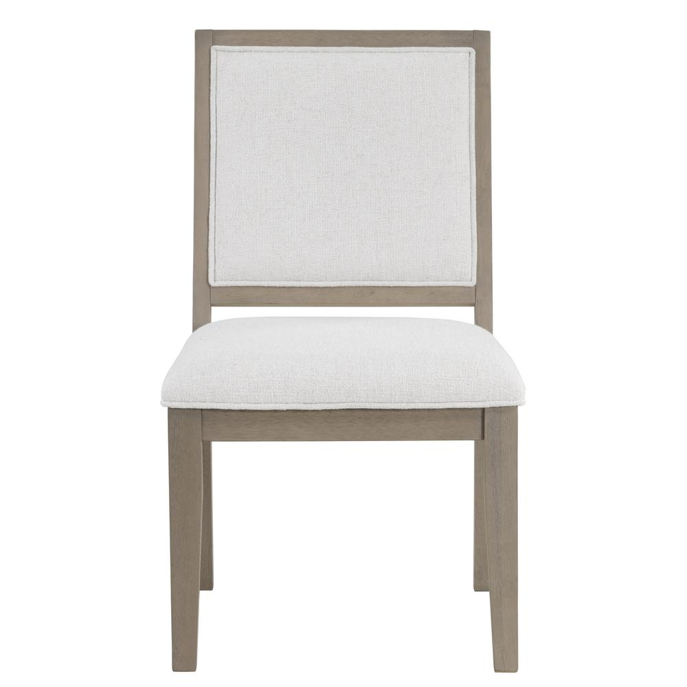 Start2Finish Lily Side Chair with a sleek, modern design featuring a cushioned seat and backrest in neutral fabric.