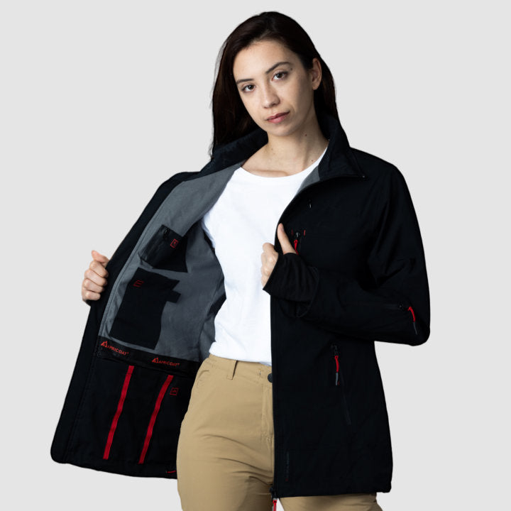 Rose Hemera Adventure 2.0 women’s black activewear top with a sleek, fitted design for active lifestyles.