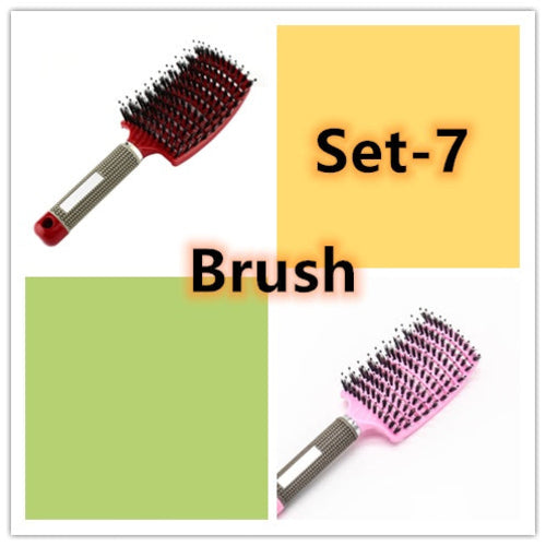 CJDropshipping anti-knot hairbrush for women, detangler styling accessory with smooth bristles for easy hair management.