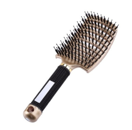 CJDropshipping anti-tangle hairbrush for women, detangling brush with ergonomic handle and soft bristles for smooth hair.