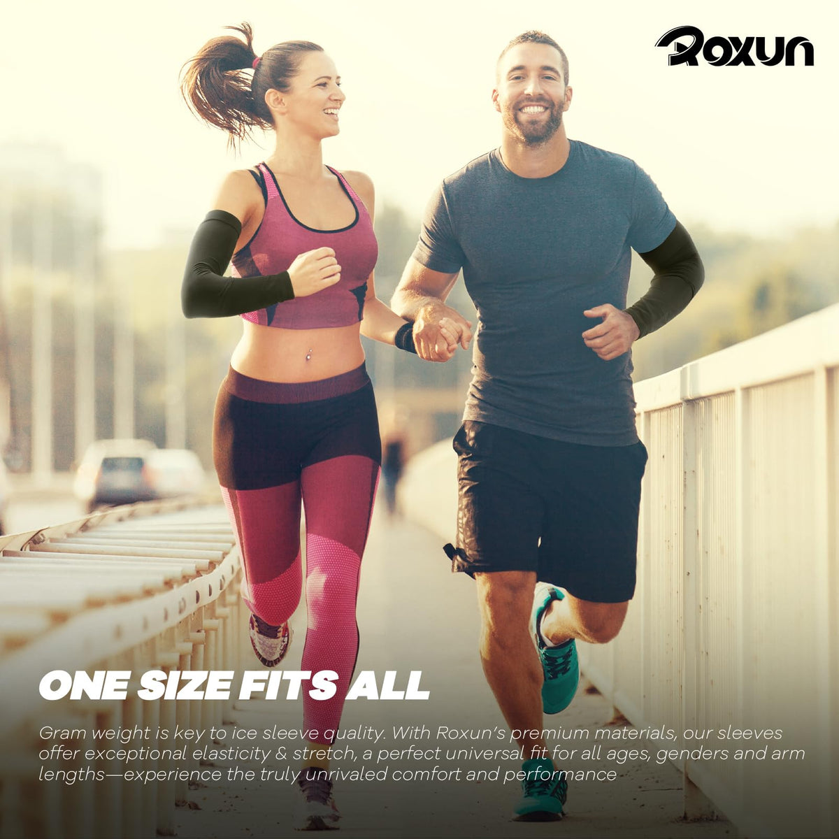 ROXUN Arm Sleeves Cooling UV Sun Protection Sport Compression for Men Women | UPF50,Seamless cover arms,Tattoo-covering,Lightweight & breathable,daily wear,Outdoor work,Basketball Baseball,Mangas