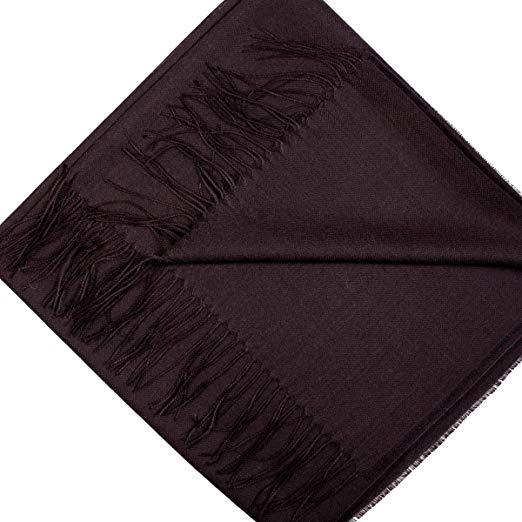 Black alpaca and silk shawl from Aegerine featuring a soft, luxurious knit in natural alpaca fibers.