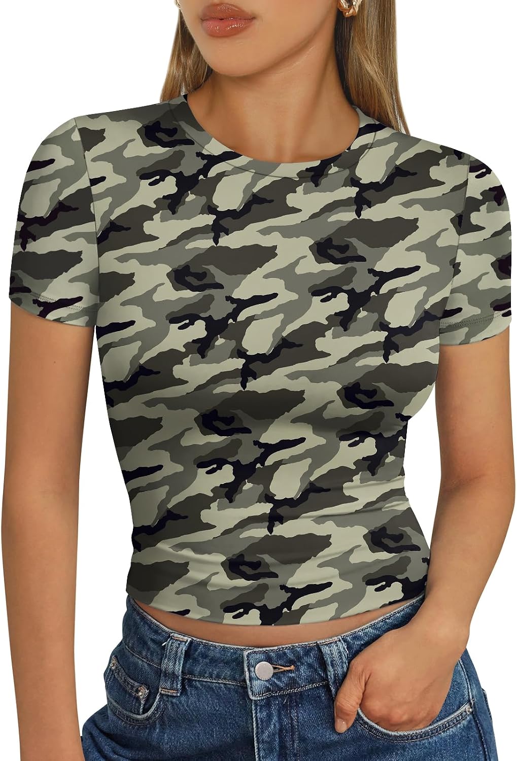 Trendy Queen Womens Short Sleeve T Shirt Buttery Soft Summer Tops Basic Tees