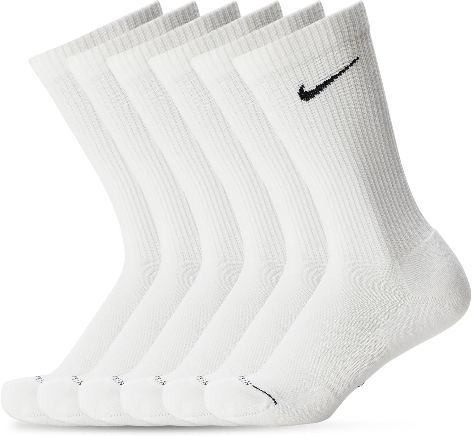 Nike Unisex Adult Everyday Elevated Crew Socks (6-Pack) | Mens and Womens