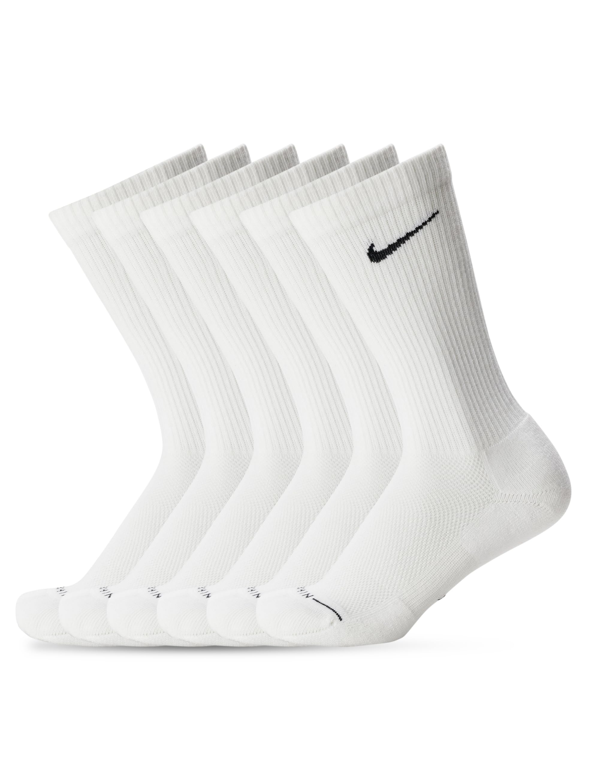 Nike Unisex Adult Everyday Elevated Crew Socks (6-Pack) | Mens and Womens
