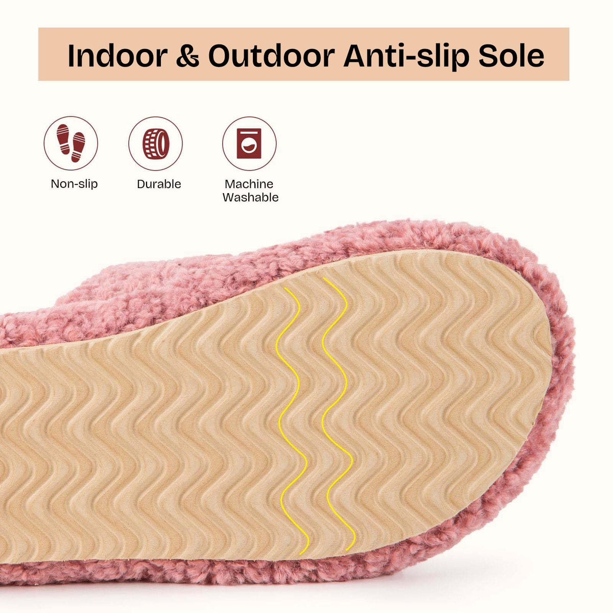 EverFoams Womens Fuzzy Open-toe Slippers Memory Foam Indoor House Shoes | machine-washable,gifts,memory foam,anti-slip sole,lightweight,indoor and outdoor,cozy