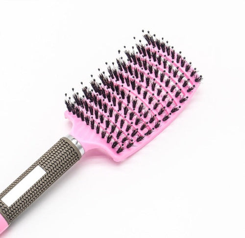 CJDropshipping anti-knot detangler hairbrush for women with soft bristles, designed for smooth, tangle-free hair grooming.
