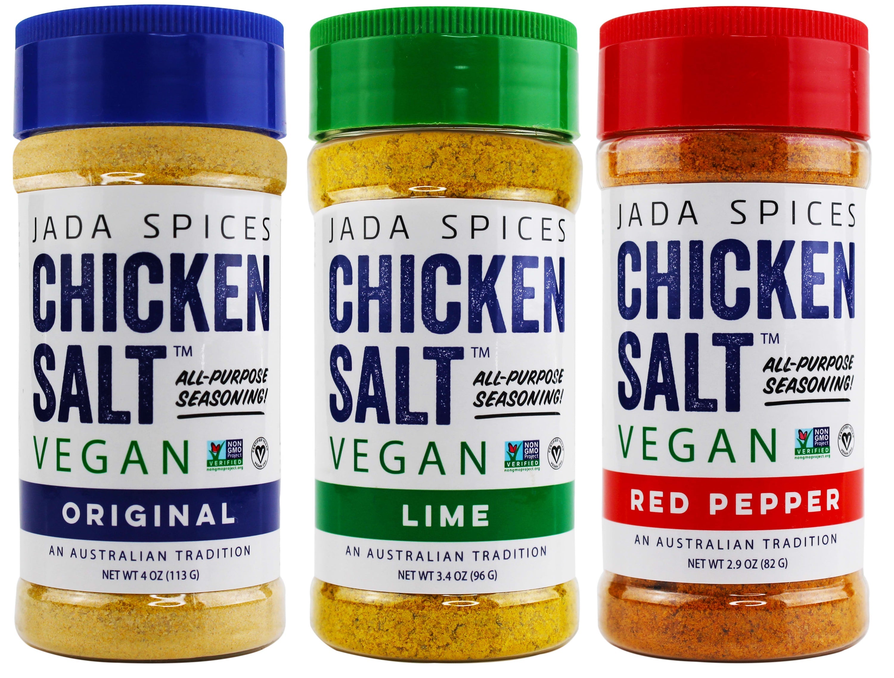 Amethyst Lelantos Chicken Salt Hot and Sour Combo Pack showing colorful seasoning bottles and packaging for food and beverage.
