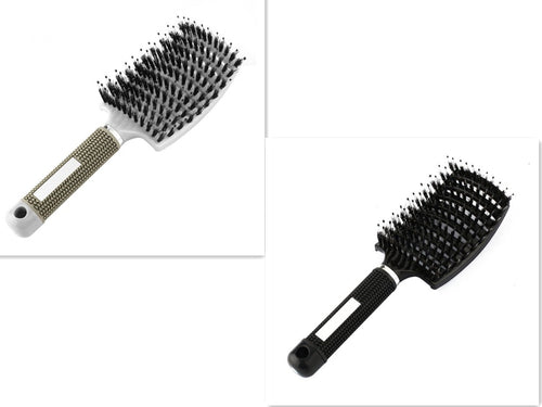 Anti-tangling CJDropshipping Hairbrush for women, detangler brush with flexible bristles for smooth, snag-free hair brushing.