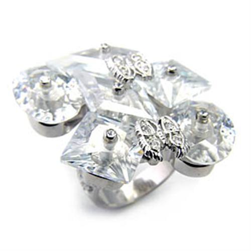 Sterling silver ring with rhodium finish and AAA gemstone by Turquoise Tiger, featuring a 7x350 design.