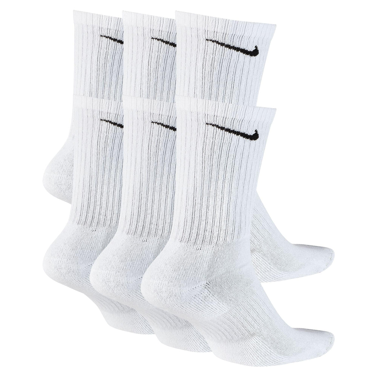 Nike Unisex Adult Everyday Cushioned Training Crew Socks (6-Pack) | Mens and Womens
